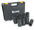 Titan Tools 8 unid. Conjunto de soquetes de impacto profundo SAE de 3/4 pol. (44300)