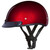 Daytona Helmets Half Skull Cap Motorcycle Helmet [Black Cherry] [L] (D1-BC-L)