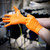 Lightning Gloves Atlantic Safety Products Outrageous Orange Nitrile Gloves (OO-S)