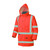 Pioneer Safety Hi-Vis Waterproof Winter Quilted Orange Safety Jacket (V1150150U-L)