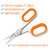 Slice Ceramic Scissors with Wide Finger Loops for Larger Hands, 1-Pack (10546)