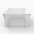 Luxor Workspaces Stackable Storage Bins - 4 Large, Clear (MBS-BIN-4L-CL)