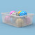 Luxor Workspaces Stackable Storage Bins - 4 Large, Clear (MBS-BIN-4L-CL)