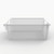 Luxor Workspaces Stackable Storage Bins - 4 Large, Clear (MBS-BIN-4L-CL)