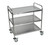 Luxor Workspaces Stainless Steel 3 Shelf Cart (ST-3)