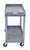 Luxor Workspaces Tub Storage Cart 2 Shelves - Gray , 32" X 18" (EC11-G)