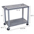 Luxor Workspaces Cart With 2 Flat Shelves, 18" X 32", Gray (EC22-G)