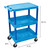 Luxor Workspaces Offex Of Flat Top And Tub Middle/Bottom Shelf Cart (BUSTC211BU)