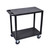 Luxor Workspaces 32" X 18" Cart - Two Flat Shelves (EC22HD-B)