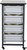 Luxor Workspaces Mobile Bin System - Single Row Gray (MBS-SR-4L)