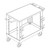 Luxor Workspaces 32"X18" Hd Ind. Cart - Flat & Tub Shelves, Hooks (EC21-NDUST-B)