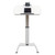 Luxor Workspaces Pneumatic Height-Adjustable Mobile Standing Desk (LX-PNADJ-EPW)