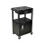 Luxor Workspaces 42" H Av Cart - 3 Shelves Cab Drawer - Blk Leg (WT42C2-B/WTD)