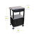 Luxor Workspaces 42" H Av Cart - 3 Shelves Cab Drawer - Black (WT42GYC2E-B/WTD)