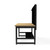 Luxor Workspaces Heavy-Duty Black Wooden Worktable/Workstation (DTWS001)