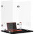 Luxor Workspaces Trifold Acrylic Desk Shield 18X24, Clear (DIV3P-181624C)