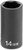 Grey Pneumatic 3/8" Drive x 9mm Semi-Deep Impact Socket (1009MSD)