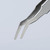 Knipex Stainless Steel Positioning Tweezers 35° Angled SMD (920102)