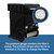 XPOWER DC Brushless Motor 700CFM UV-C Light & HEPA Air Filtration (AP-1500U)