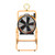 XPOWER Warehouse/Dock Cooling Fan Kit L-30 LED Spotlight (FA-420K6-Yellow)