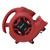 XPOWER 1/4 HP Mini Air Mover with Daisy Chain and Timer (P-230AT-Red)
