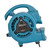 XPOWER Mighty 138W 600 CFM Mini Air Mover with Daisy Chain Outlets (P-80A-Blue)