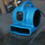 XPOWER Mighty 138W 600 CFM Mini Air Mover with Daisy Chain Outlets (P-80A-Blue)