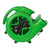 XPOWER High Performance 1/3 HP Air Mover with Daisy Chain (X-600A-Green)