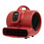 XPOWER High Performance 1/3 HP Air Mover with Daisy Chain (X-600A-Red)