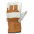 Front view of Tough Duck Cow Grain Fitters Gloves with Pile Lining and Safety Cuff