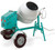 Front view of IMER Workman II 350 Towable 12CF Mixer 120V 1.5 HP Single-Phase