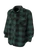 Front view of Tough Duck Buffalo Check Fleece Shirt in Red