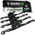 Rhino USA retractable ratchet straps 4-pack 1 inch x 10 feet in black