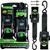 Rhino USA retractable transom straps 2 pack in black