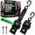 Rhino USA retractable transom straps 2 pack in black