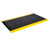 Crown Mats Wear-Bond Tuff-Spun Diamond-Surface 3'x5' Black w/Yellow (WB 0035YD) shown in detail, emphasizing its durability and design.
