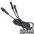 Detailed view of Oracle Lighting 4 Pin Y-Adapter ColorSHIFT® Extension Single Cable, Front view of Oracle Lighting 4 Pin Y-Adapter ColorSHIFT® Extension Single Cable