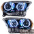 Close-up of Oracle Lighting Dodge Durango Headlights, Oracle Lighting Dodge Durango Headlights in white background, Back view of Oracle Lighting Dodge Durango Headlights, White variant of Oracle Lighting Dodge Durango Headlights, Blue variant of Oracle Lighting Dodge Durango Headlights, Oracle Lighting Dodge Durango Headlights w/RF Controller, Oracle Lighting Dodge Durango Headlights w/2.0 Controller, Oracle Lighting Dodge Durango Headlights w/No Controller, Oracle Lighting Dodge Durango Headlights w/BC1 Controller, Oracle Lighting Dodge Durango Headlights w/Simple Controller