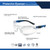 General Electric Blue/Gray Clear Lens Safety Glasses (GE202C, GE202CAF)
