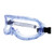 Detailed view of General Electric Safety Goggles Anti-Fog Clear Lens Adjustable Headband, Front view of General Electric Safety Goggles Anti-Fog Clear Lens Adjustable Headband