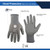 General Electric 15 Gauge PU Dipped Gloves Gray (GG205SC, GG205MC, GG205LC,  GG205XLC)
