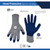 General Electric Blue/Gray 10 GA Crinkle Dipped Gloves - 12 Pair (GG209M, GG209L, GG209XL)