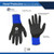 General Electric Black/Blue Foam Nitrile Dipped Gloves (GG222MC, GG222LC, GG222XLC)