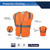 General Electric Safety Vest High-Visibility w/ Reflective Tape - 2 Pockets