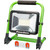 Front view of PowerSmith 3000 Lumen Work Light, Sample lighting of PowerSmith 3000 Lumen Work Light, PowerSmith 3000 Lumen Work Light inside the trunk, Charging ports of PowerSmith 3000 Lumen Work Light, PowerSmith logo, Warranty tag