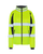 Front view of Utility Pro Women's HiVis Full Zip Soft Shell Jacket, Side view of Utility Pro Women's HiVis Full Zip Soft Shell Jacket, Back view of Utility Pro Women's HiVis Full Zip Soft Shell Jacket, Detailed view of Utility Pro Women's HiVis Full Zip Soft Shell Jacket, Hidden Hood of Utility Pro Women's HiVis Full Zip Soft Shell Jacket, Front zip pocket of Utility Pro Women's HiVis Full Zip Soft Shell Jacket, Utility Pro Women's HiVis Full Zip Soft Shell Jacket in use