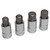Front view of Eastwood 4 Piece 1/2 Inch Drive Oversize Metric Hex Bit Set