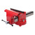 Front view of Yost All Steel Bench Vise, Back view of Yost All Steel Bench Vise, Close up view of Yost All Steel Bench Vise