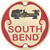 Front view of South Bend Solid Brass Nameplate