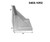 HHIP 2 X 2 X 2" GROUND ANGLE PLATE WEBBED END (3402-1052)